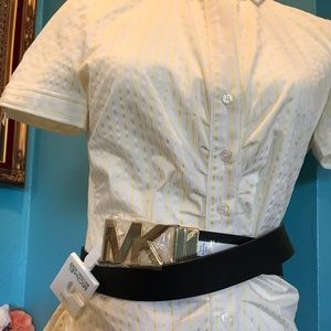 Michael Kors Women’s MK Signature Reversible Belt